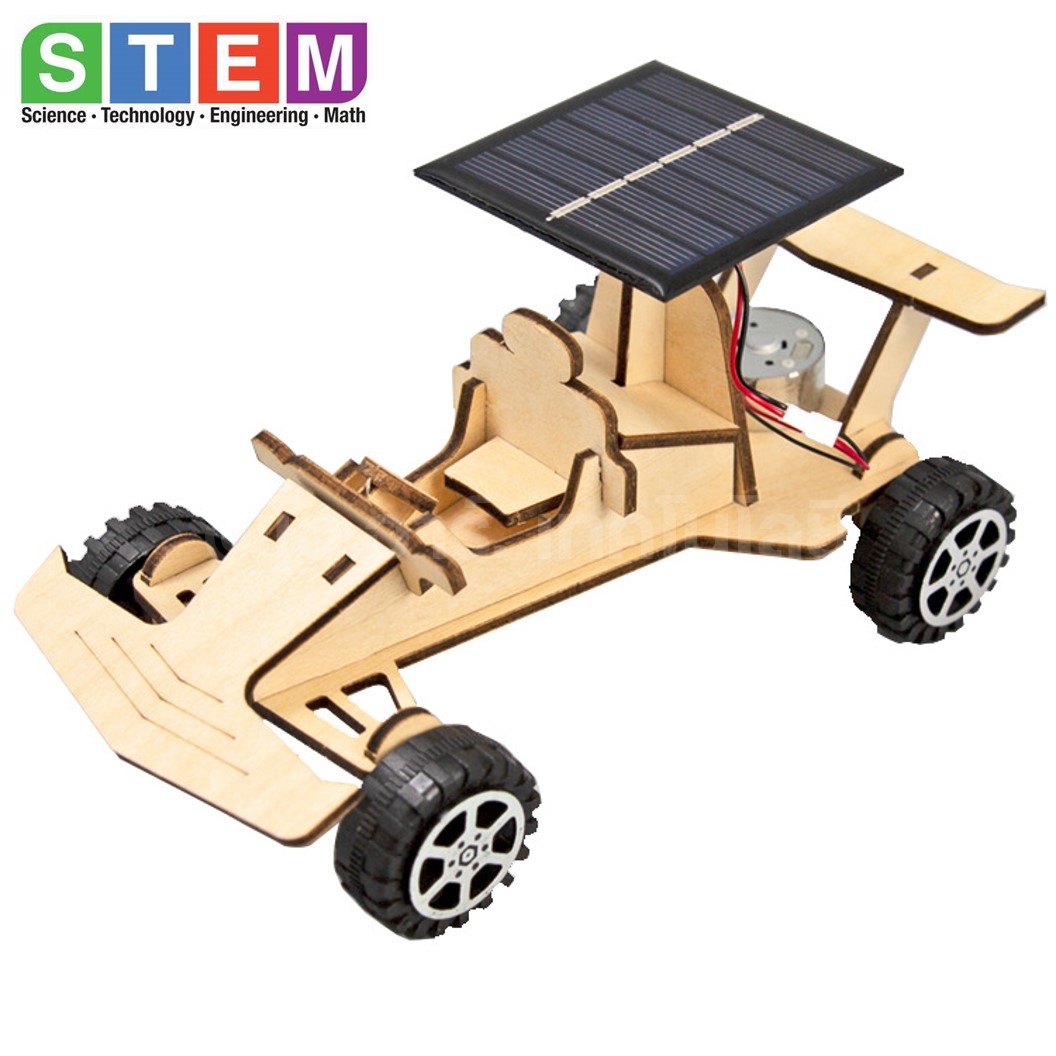 T-M204 ชุดประกอบไม้ รถแข่ง พลังงานแสงอาทิตย์ Solar Racing Wooden Kit STEM Education ของเล่นเสริมทักษะ เสริมพัฒนาการ