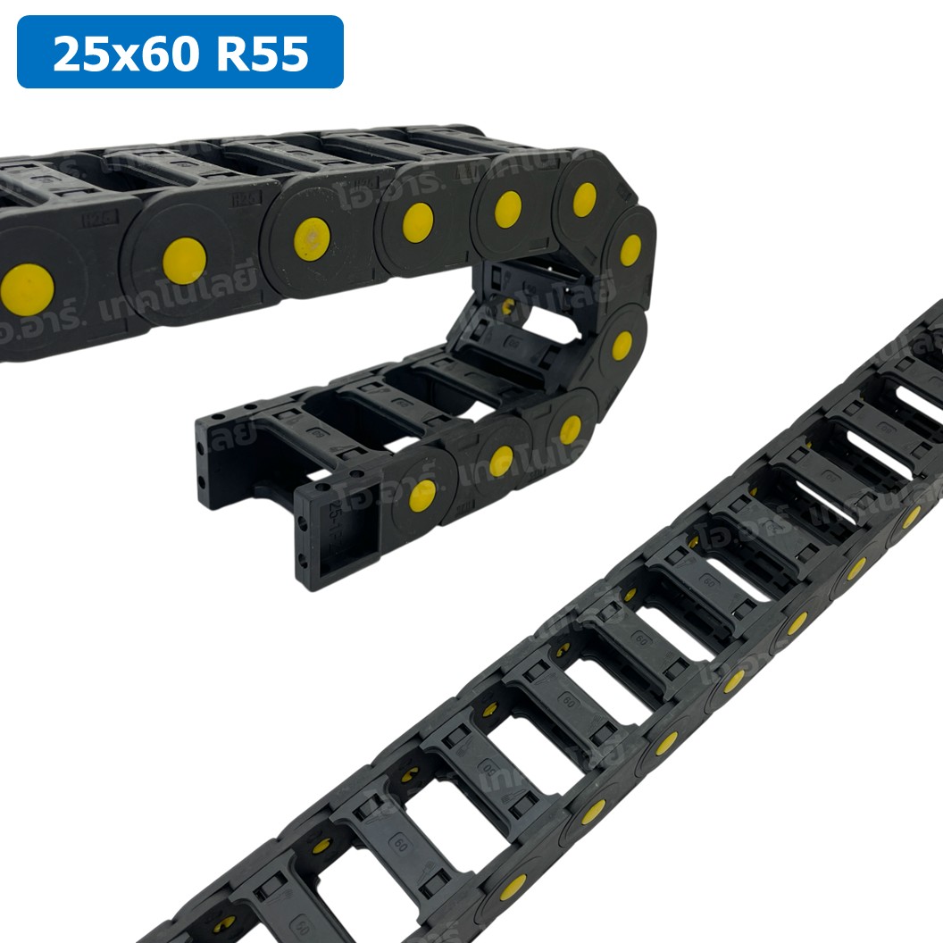 DC-25x60 R55 รางกระดูกงู รางสายไฟ 25x60x1000mm Drag chain engraving machine รางกระดูกงูร้อยสายไฟ Cable Dragchain รางร้อยสายไฟ