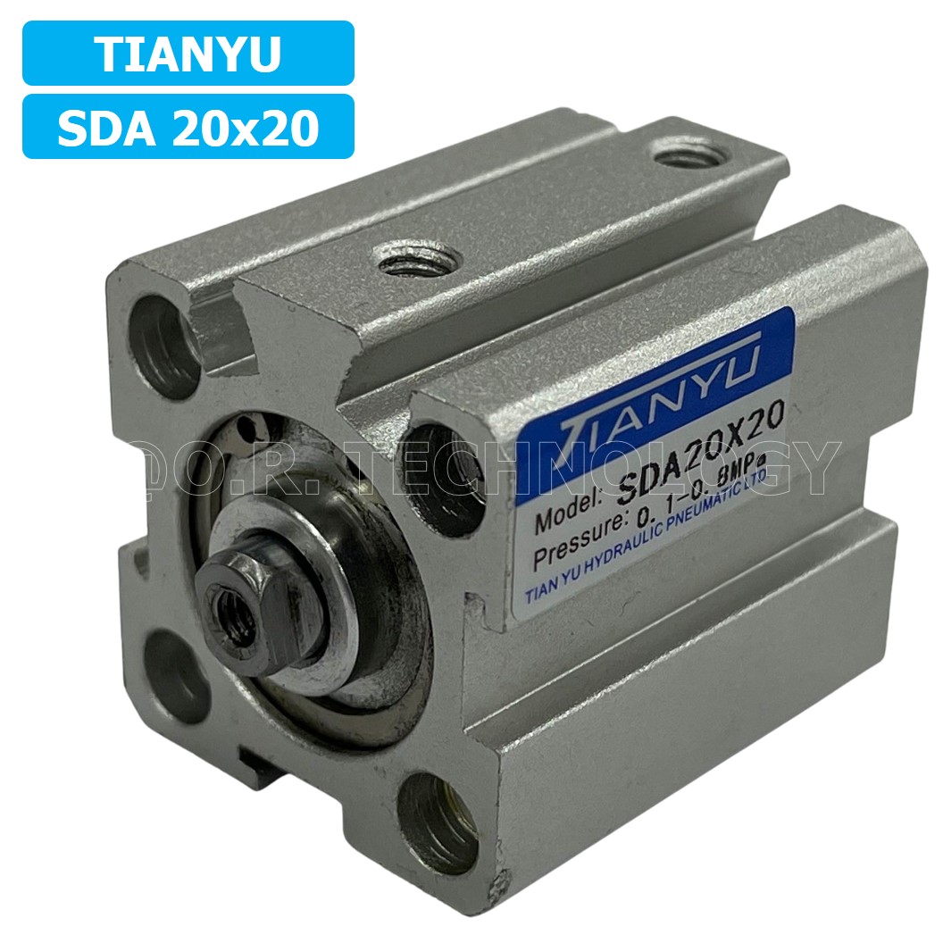 (1ชิ้น) SDA 20x20 กระบอกลมคอมแพค กระบอกลม รุ่นคอมแพค Compact Air Cylinder SDA Series แบบคอมแพค