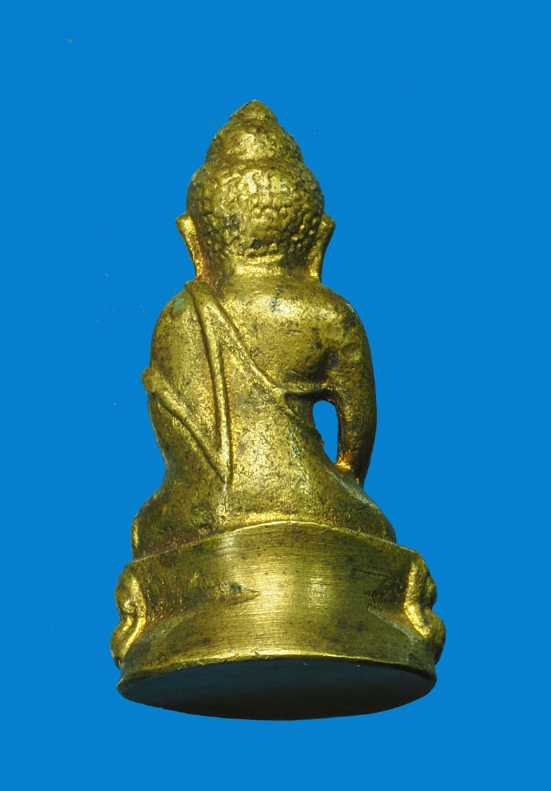 *31495 พระกริ่งก้นถ้วย เนื้อทองเหลือง ไม่ทราบที่และปีสร้าง 7