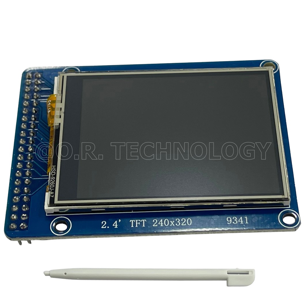 (1ชิ้น) AA137 โมดูลจอแสดงผล แบบสัมผัส พร้อมปากกา 2.4 Inch 40PIN TFT Touch Screen Module for UNO R3 Blue