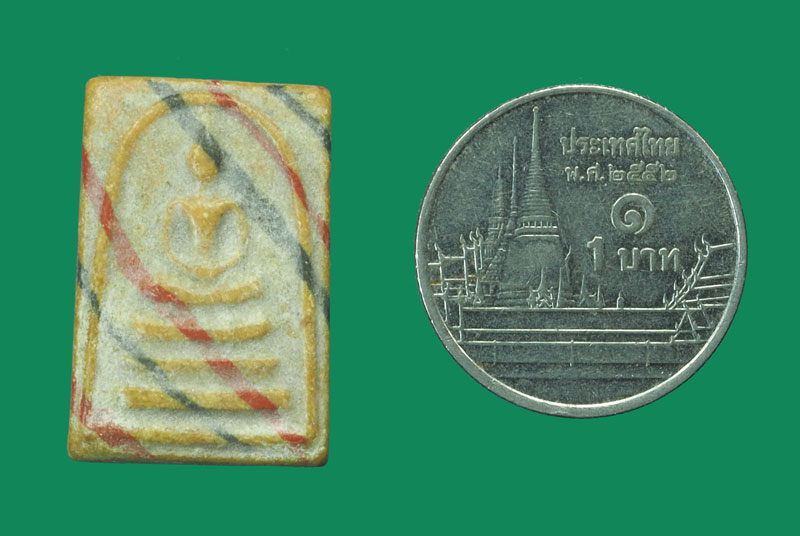 ขายแล้ว*32552 พระสมเด็จคะแนน สายรุ้ง เนื้อผงน้ำมันเก่า ไม่ทราบที่ 9