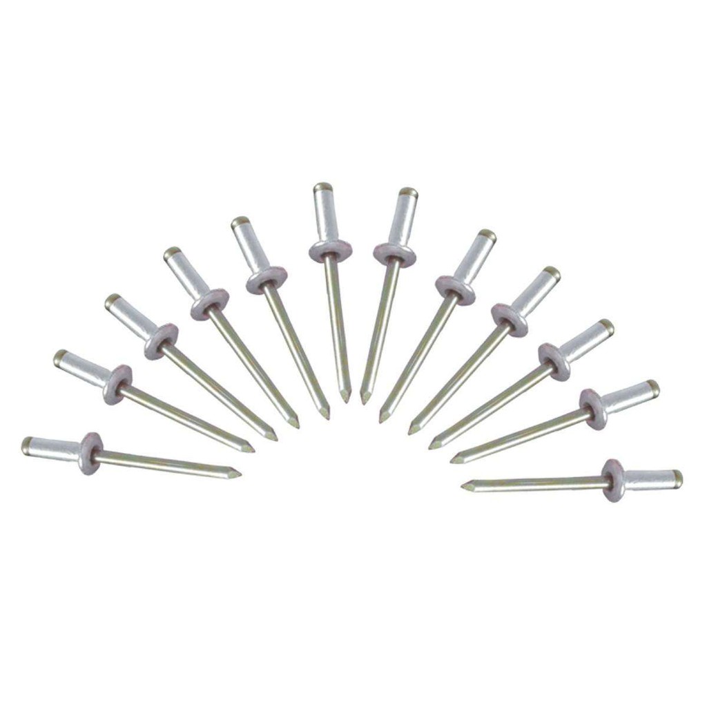 ตะปูยิงรีเวท Rivet ตราคนป่า หมุดย้ำ อุปกรณ์เครื่องมือช่าง ผลิตจากอลูมิเนียมที่มีคุณภาพดี