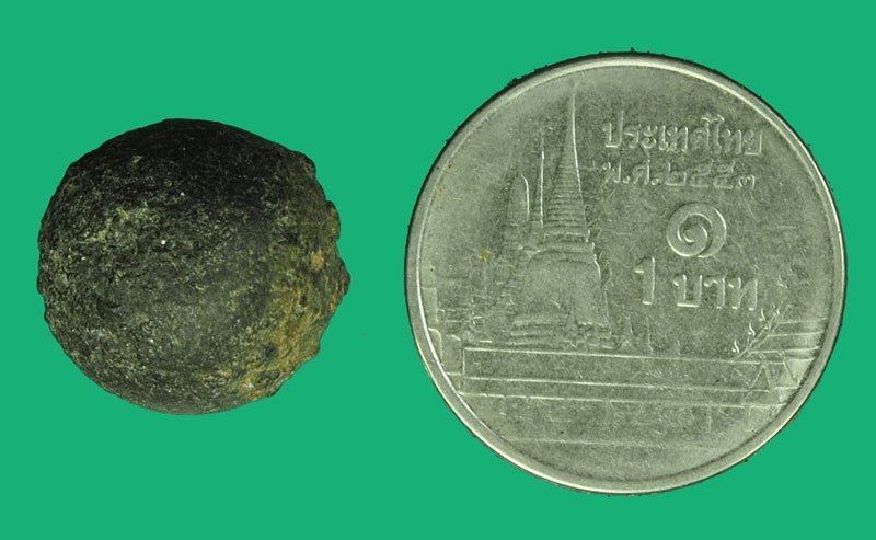 *40346 ลูกอมเนื้อชินตะกั่ว เก่าแห้ง พอมีอายุ ไม่ทราบที่และปีสร้าง 12