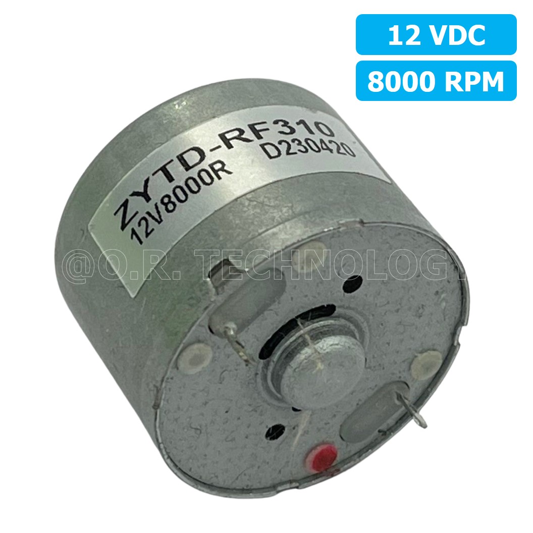 (1ชิ้น) ZYTD-RF310 มอเตอร์ ขนาดเล็ก 12VDC 8000RPM Motor RF-310 มอเตอร์รอบเร็ว
