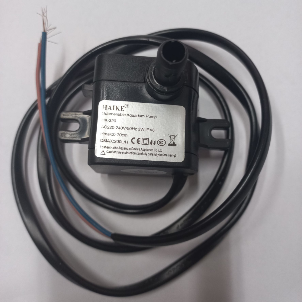 HATARI อะไหล่ ปั๊มน้ำแบบแช่ สำหรับพัดลมไอเย็น AC10R1 / AC10R2 / AC Classic1 ขนาด 3W HAIKE รุ่น HK-320