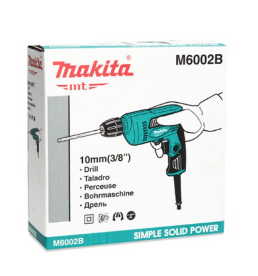 makita สว่านไฟฟ้าไร้สาย 450W รุ่น M6002B Keyless ขนาด 3/8" (TH) MODERNTOOLS OFFICIAL
