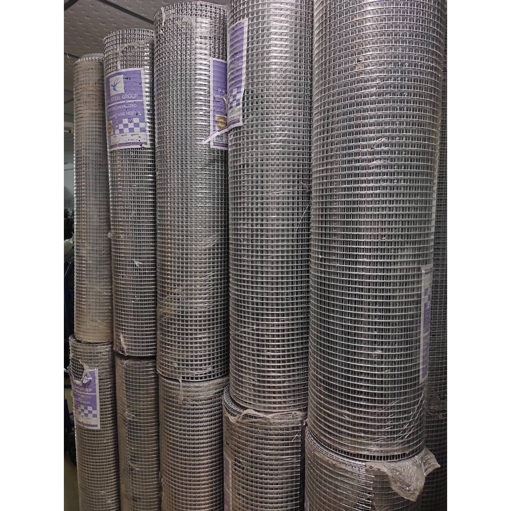 ลวดตาข่ายกรงไก่ ตาข่ายสี่เหลี่ยม PK ม่วงใหญ่ สูง 1m.x15m. ตาข่ายกรงไก่ ร้อมรั้ว ตาสี่เหลี่ยม ตาข่ายกรงนก ลวดตาข่ายกันนก