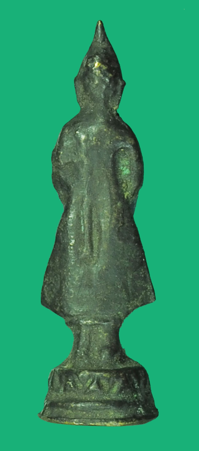 ขายแล้ว*38586 พระประจำวัดหล่อ พิมพ์วันพุทธ อุ้มบาตร เนื้อขันลงหินเก่า ยุคประมาณปี 2500 ไม่ทราบที่ 8