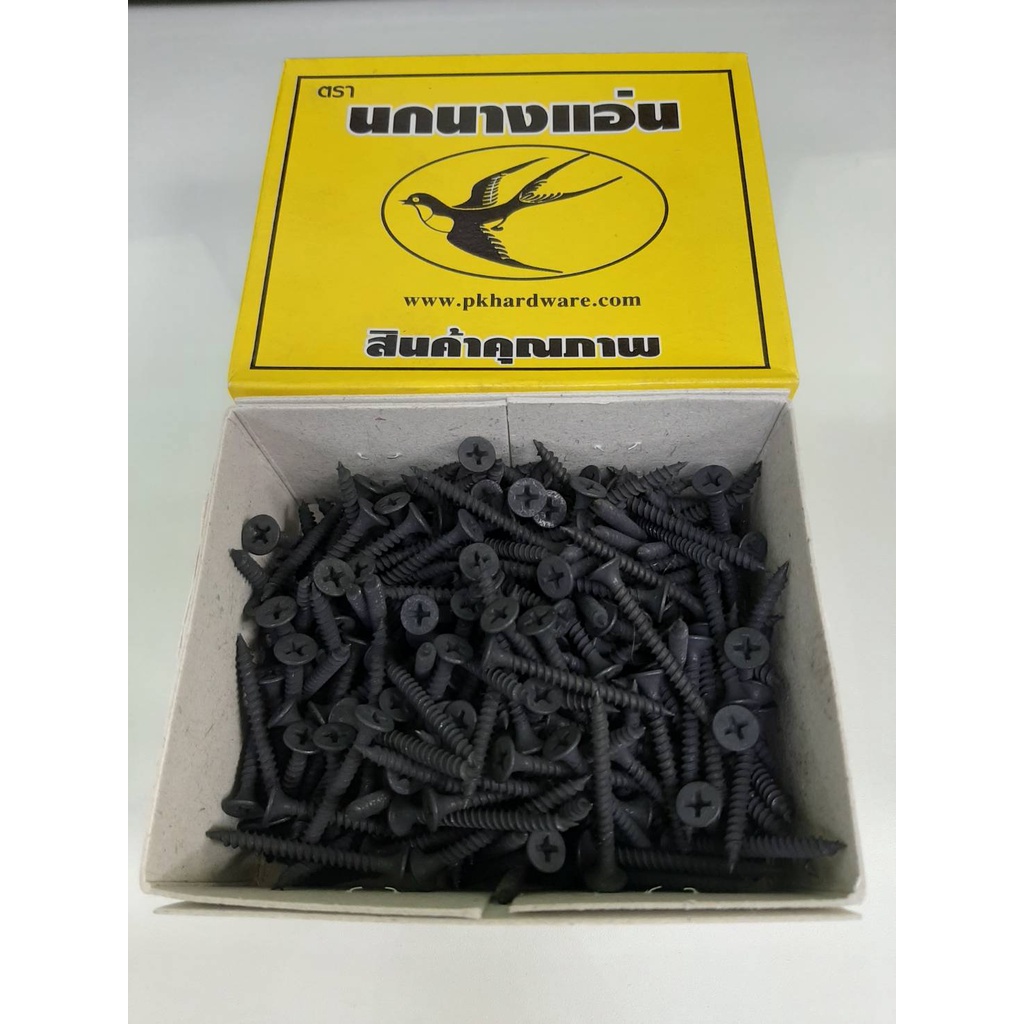 เกลียวปล่อย ยิงฝ้า น็อตสกรู สกรูไม้ สกรู น็อตเกลียวเหล็กปลายสว่าน น็อตเกลียวปล่อย หัวแบน (ราคารวมแวท)