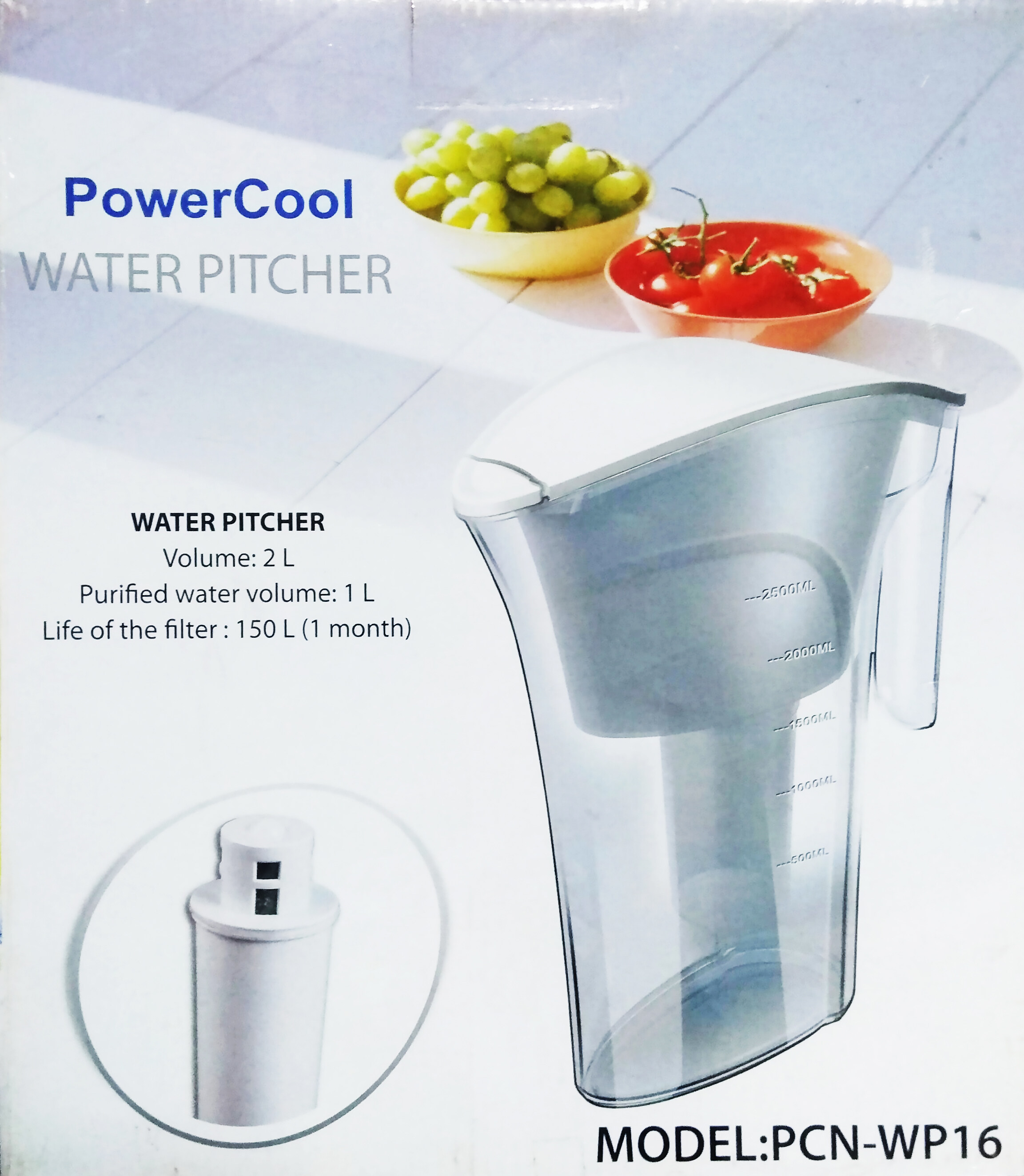 เหยือกกรองน้ำ POWERCOOL ATER PITCHER รุ่น PCN-WP16