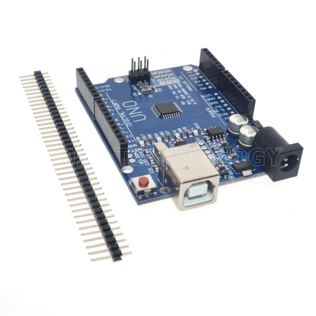 (1ชิ้น) AA003 บอร์ดอาร์ดูโน่ UNO R3 แบบ SMD พร้อมสาย USB (Arduino UNO R3 SMD Board with cable) (รุ่นชิพเล็ก)