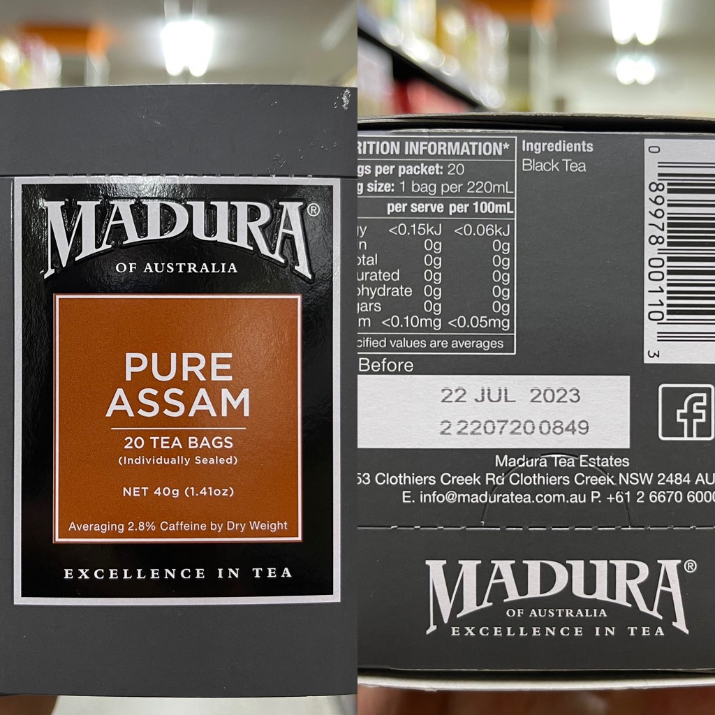 มาดูรา ชาออสเตรเลีย ใบชาชนิดซอง 20 ซอง Madura of Australia Tea 20 Tea Bags