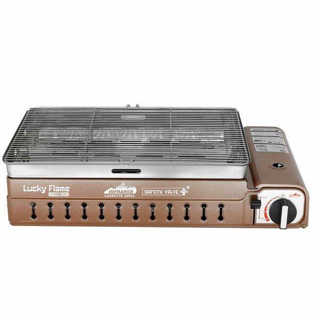 Lucky Flame เตาแก๊สย่างปิกนิก รุ่น LF-90GD (XL)***ส่งฟรี*** เตาย่าง เตาแก๊สย่าง เตาปิกนิก เตาแก๊สกระป๋อง ขนาดใหญ่พิเศษ พร้อมระบบวาล์วนิรภัย 2 ชั้น