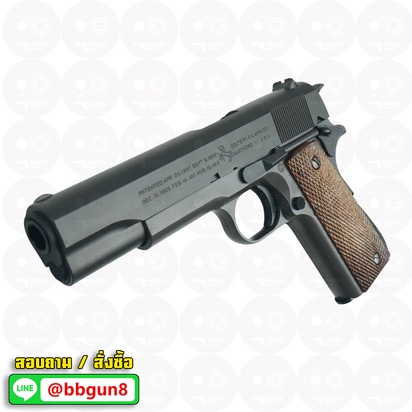 ปืนอัดลมสปริงชักยิงญี่ปุ่น Tokyo Marui Colt M1911 A1 Government Spring