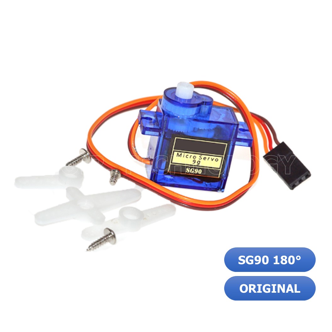 (1ชิ้น) AA020 เซอร์โวมอเตอร์ คุณภาพสูง Servo SG90 9g 180 องศา(original chip) Torque：1KG