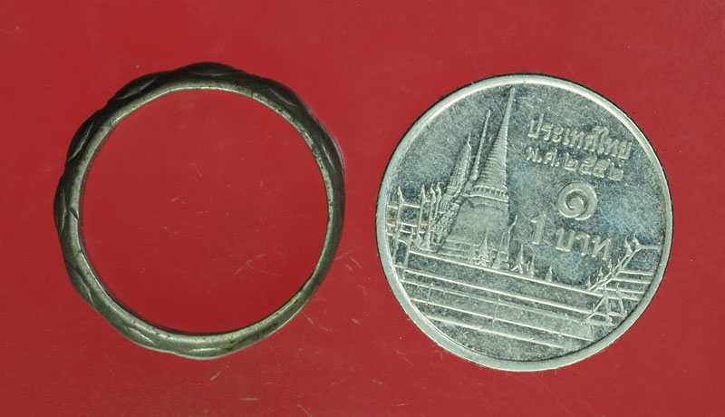 *30314 แหวนมงคลเก้า วัดราชบพิตร กรุงเทพ ปี 2513 (พิธีเดียวกับพระหูยาน จปร) เนื้อเงิน 12