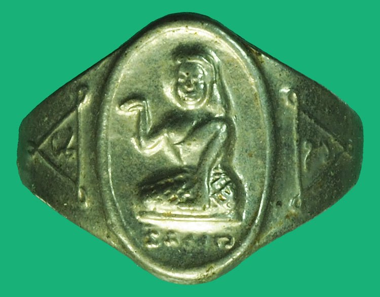 *37531 แหวนนางกวัก ชุบนิเกิล หลวงพ่อกวย วัดโฆษิตราราม ชัยนาท 27