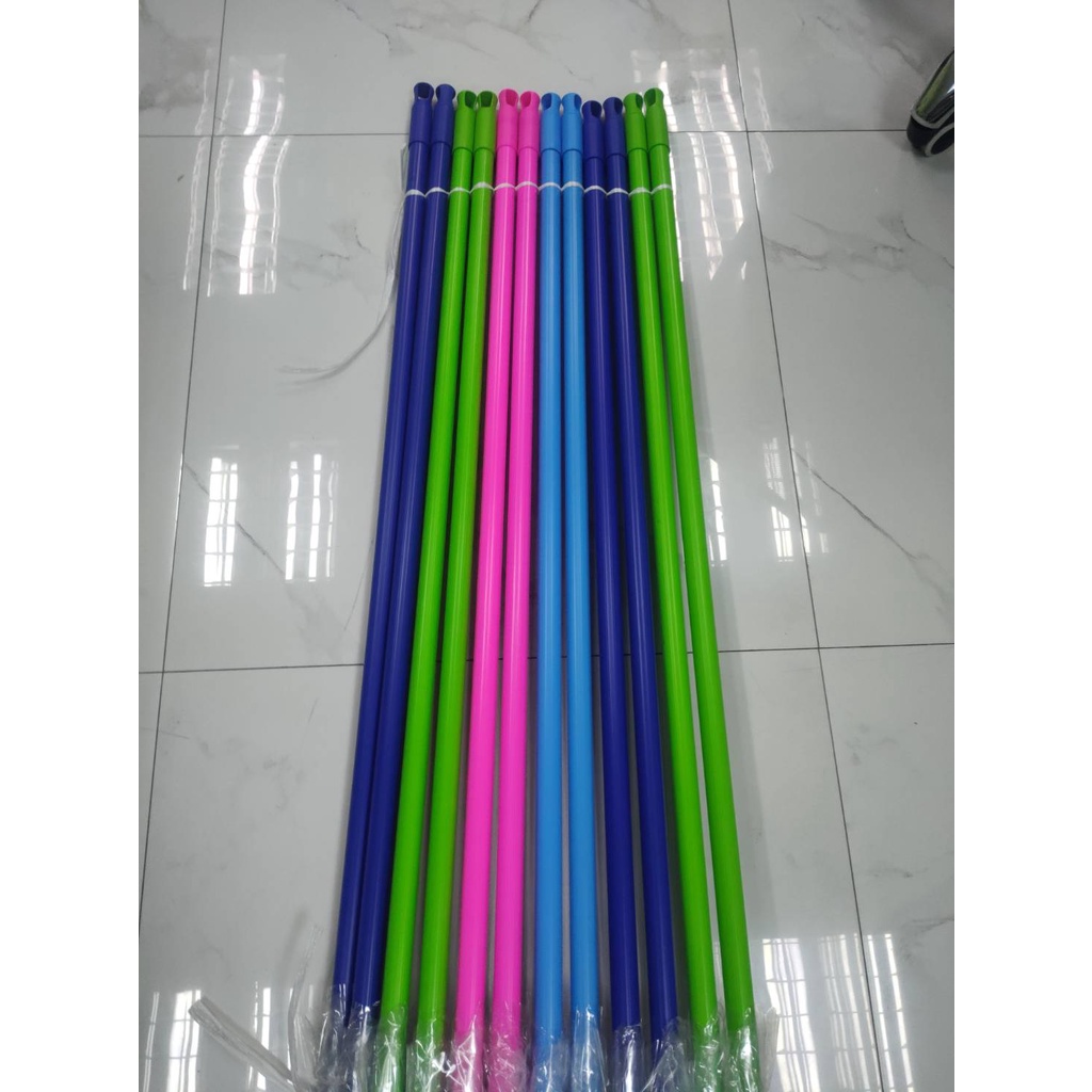 ไม้ถูพื้นม็อบหนีบ ขนาด 10" ด้ามคละสี+ผ้าแบน 200g. (มัด:1โหล)(ราคารวมแวท) {รหัสสินค้า2302304906}