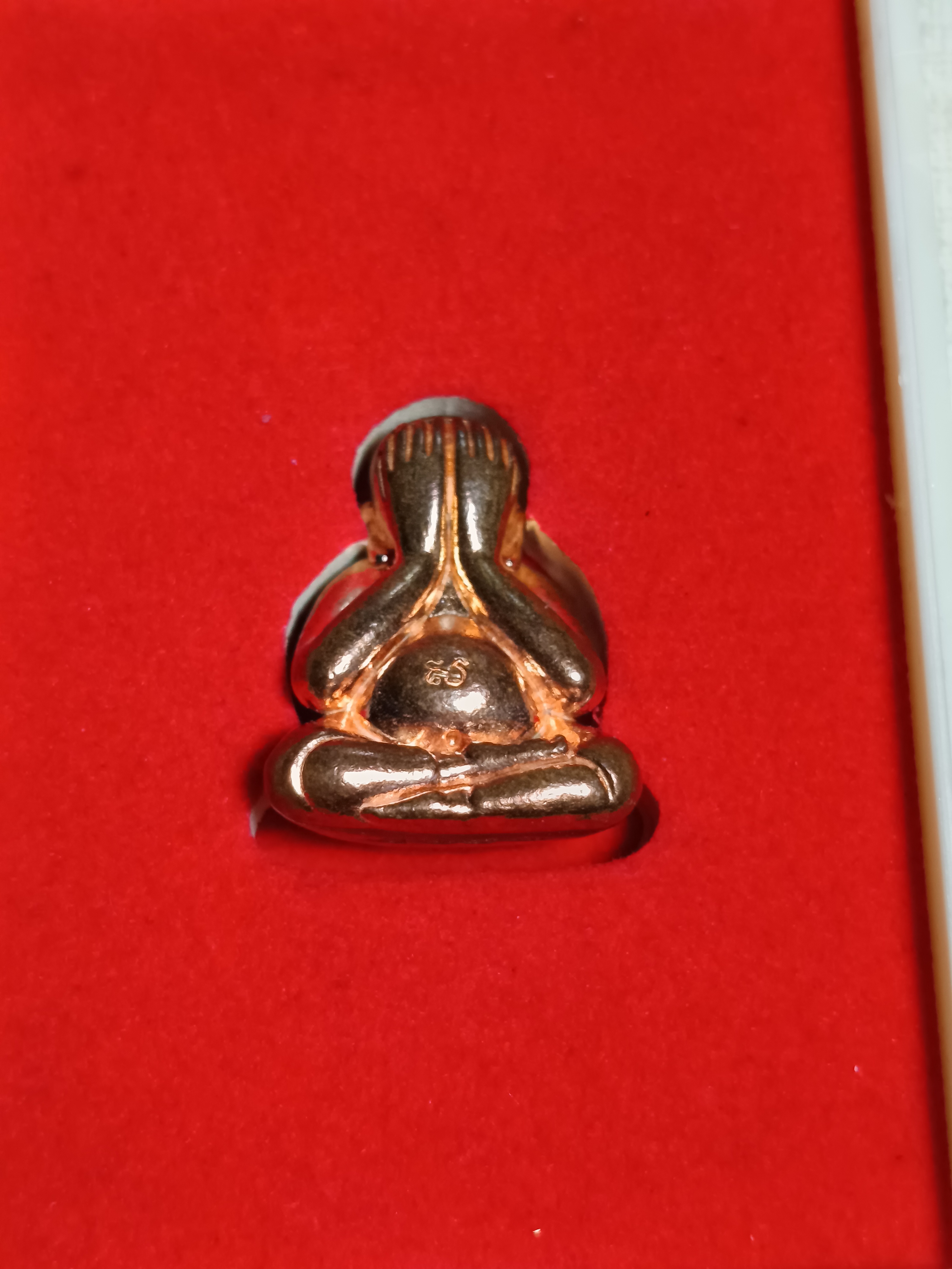 พระปิดตา สร้างวัดพระเชตุพน นาริตะ ประเทศญี่ปุ่น เนื้อทองแดง