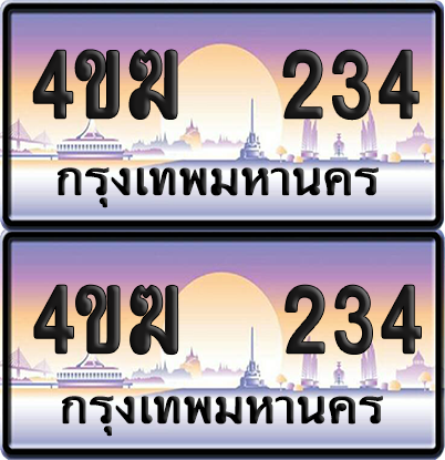 ทะเบียน 234 ป้ายประมูล 4ขฆ 234 (6)