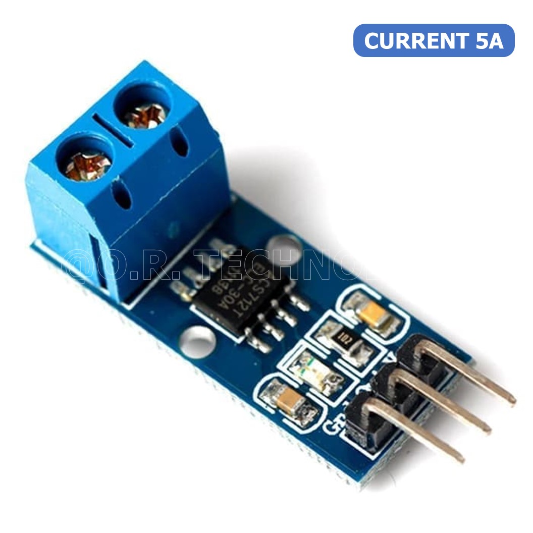 (1ชิ้น) AB077 โมดูลวัดกระแส เซนเซอร์วัดกระแสไฟฟ้า ขนาด 5A ACS712 Range Current Sensor Module