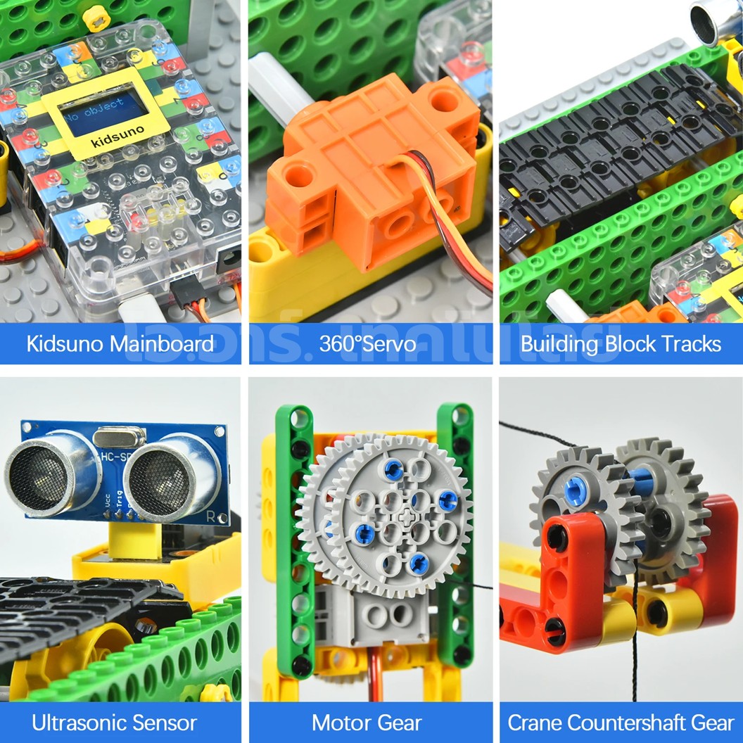 KEYESTUDIO KD3020 ชุดตัวต่อ Kidsbits Smart Engineering Kit with Lego for Arduino STEM Education DIY Kit ชุดวิศวกรรมอัจฉริยะ Kidsuno