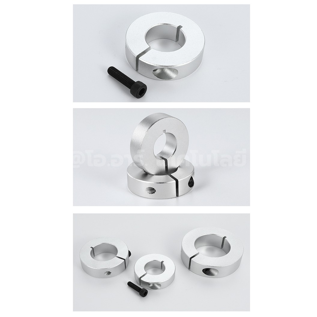 SCSAW ตัวล็อคเพลา อลูมิเนียม รูเพลา 6-30mm Aluminum Shaft Lock Clamp SCSAW Open type Optical Axis collar ตัวล็อคแกน ปลอกสวมแกน ข้อต่ออลูมิเนียม