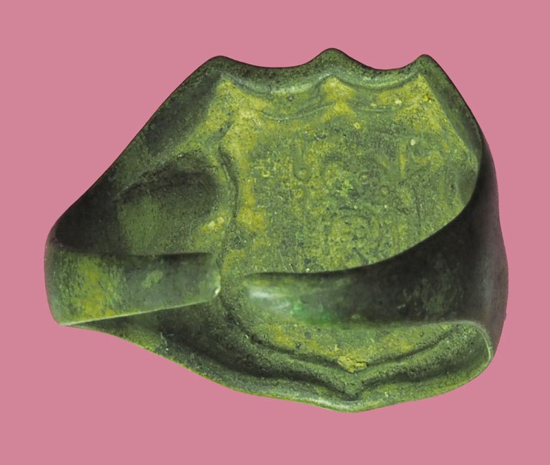 *38930 แหวนอัลปาก้า ลายธงชาติ เก่าไม่ทราบอาจารย์ 12