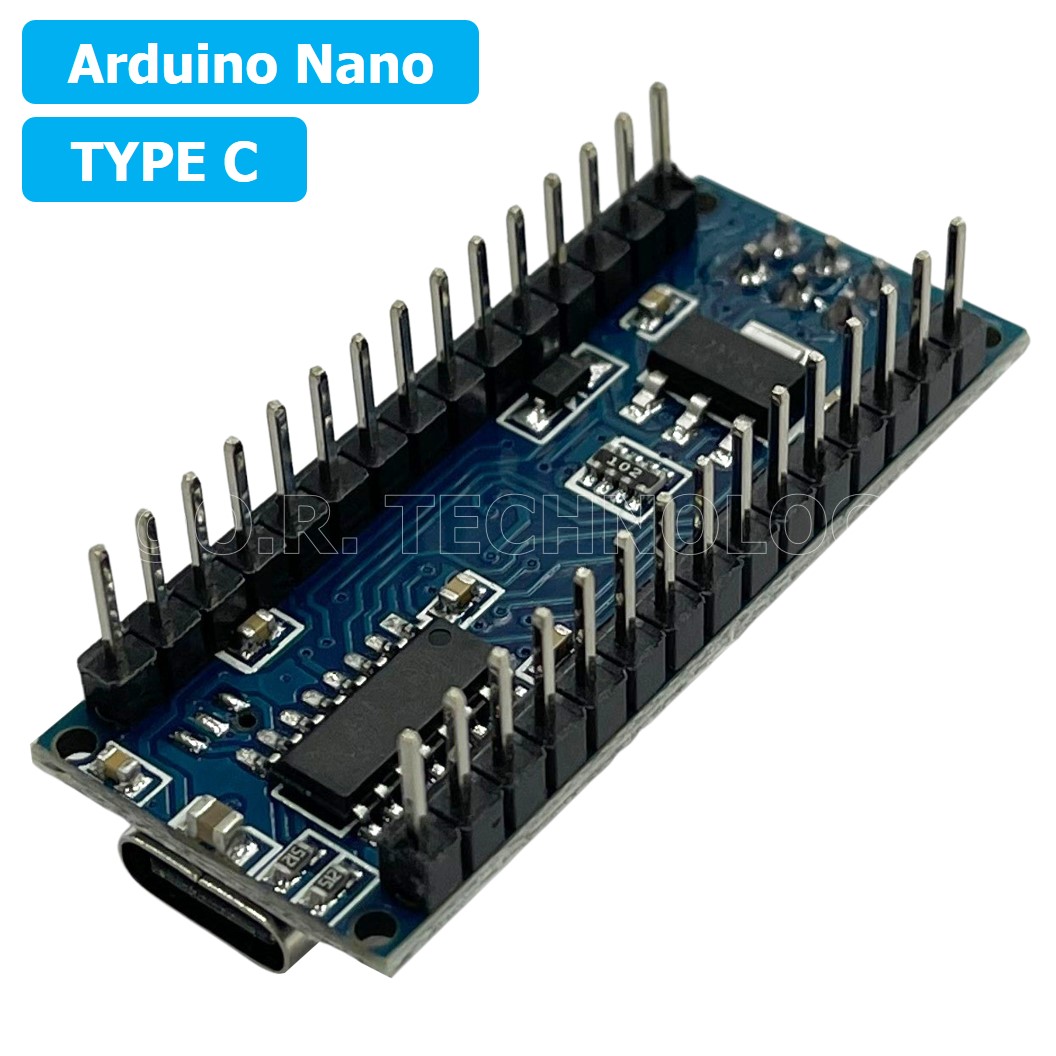 (1ชิ้น) AH034 บอร์ดอาร์ดูโน่ Nano V3.0 Type C CH340 Chip Board Atmega328 พร้อมสาย USB (Arduino Nano V3.0 CH340 Chip Board Atmega328 with cable)
