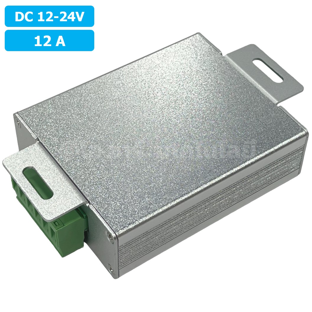 RGB AMP-12A อุปกรณ์ขยายสัญญาณ LED Repeater LED RGB Amplifier 12A 12-24VDC สำหรับไฟ LED Strip ตัวขยายไฟเส้น