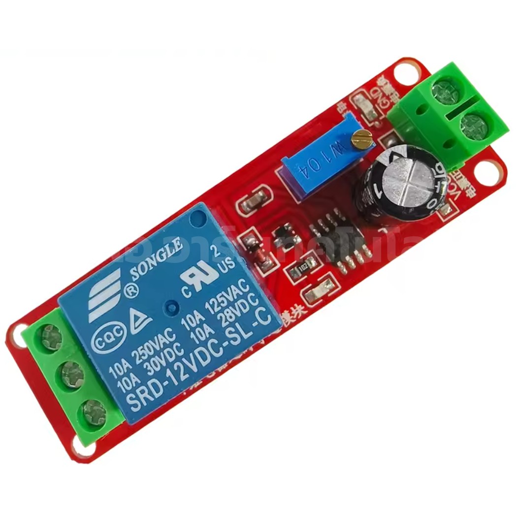 NE555 5V/12V รีเลย์ หน่วงเวลาเปิด/ปิด Delay Relay Module Time Delay Switch Delay Timer Relay 1-10s Fixed DC 5VDC/12VDC โมดูลรีเลย์หน่วงเวลา