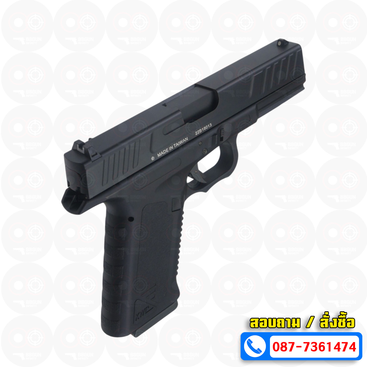 บีบีกันอัดแก๊ส KWC G18 Auto Co2 Blowback สมจริง BBGUN
