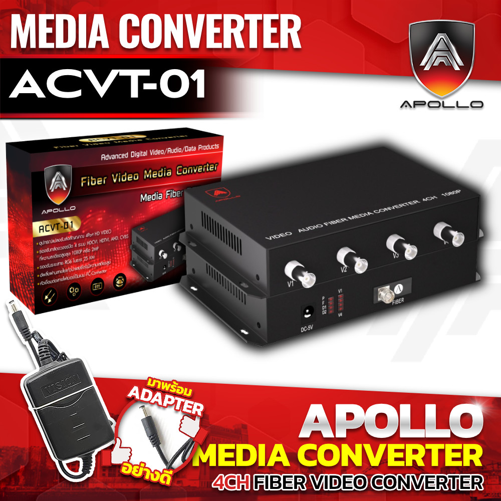 ACVT-01 4CH Fiber Video Converter 1080P