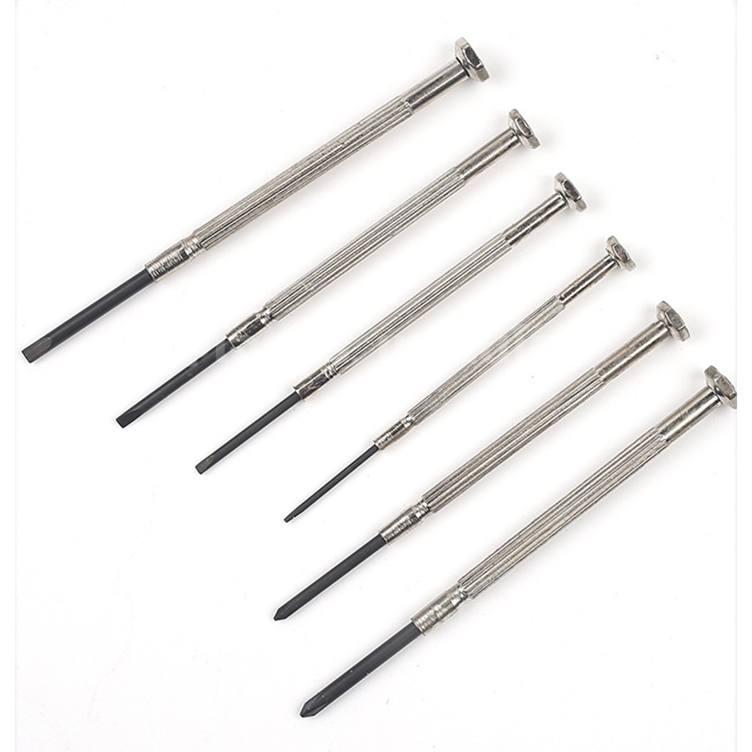 SCREW-006 ชุดไขควง 6ชิ้น Precision Screwdriver set 6 Pcs ไขควง ไขควงนาฬิกา ไขควงเล็ก ไขควงแว่นตา ชุดไขควงเล็ก