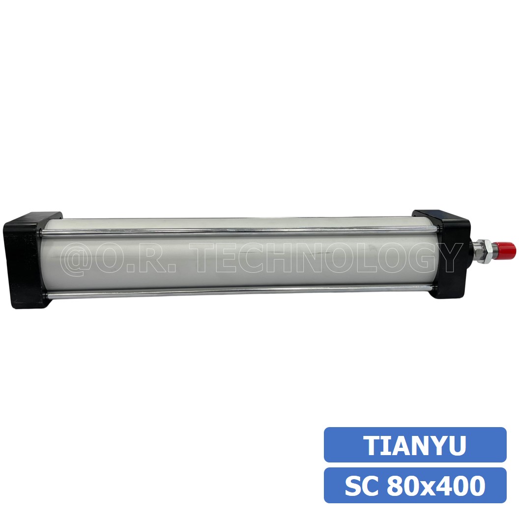 (1ชิ้น) SC 80x400 กระบอกลม รุ่นมาตรฐาน กระบอกลม 4 เสา Standard Cylinder Air Pneumatic แบบสี่เสา