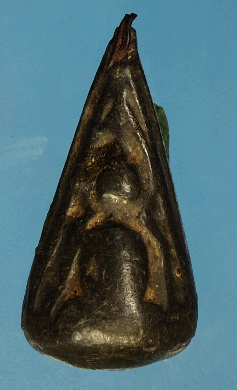 *27880 พระหล่อสองหน้า เก่า ไม่ทราบที่ยุคก่อนปี 2500 เนื้อชินตะกั่ว 13