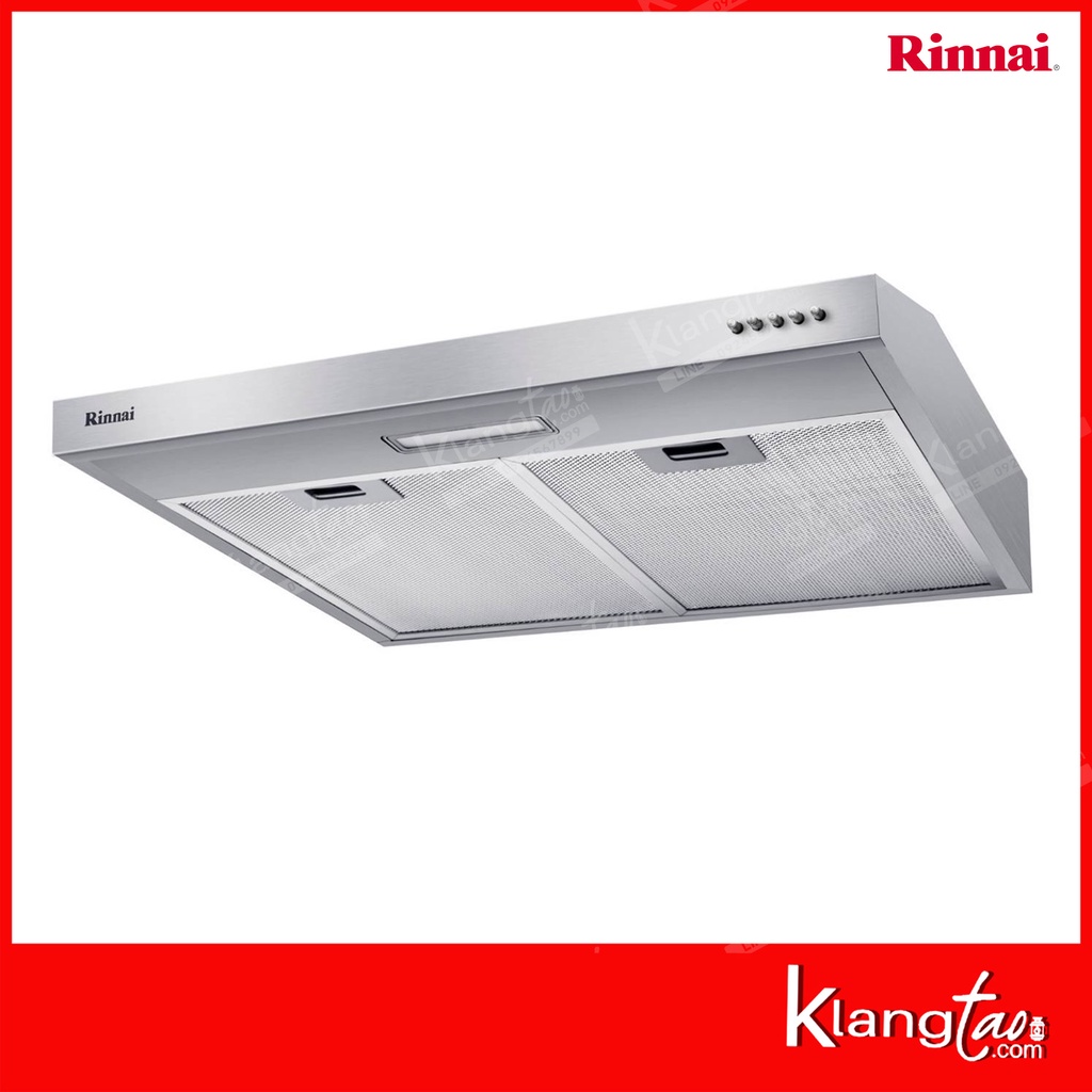 เซ็ทจับคู่ เครื่องดูดควัน Rinnai รุ่น RH-S65A-SSVR เครื่องดูดควันแบบปุ่มกด + เตาฝัง LUCKY FLAME เลือกรุ่นได้