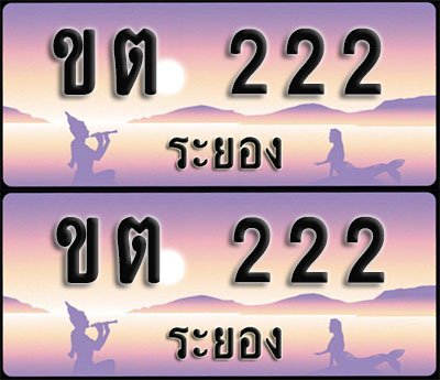 ทะเบียนรถ 222 – ขต 222 ระยอง (1)