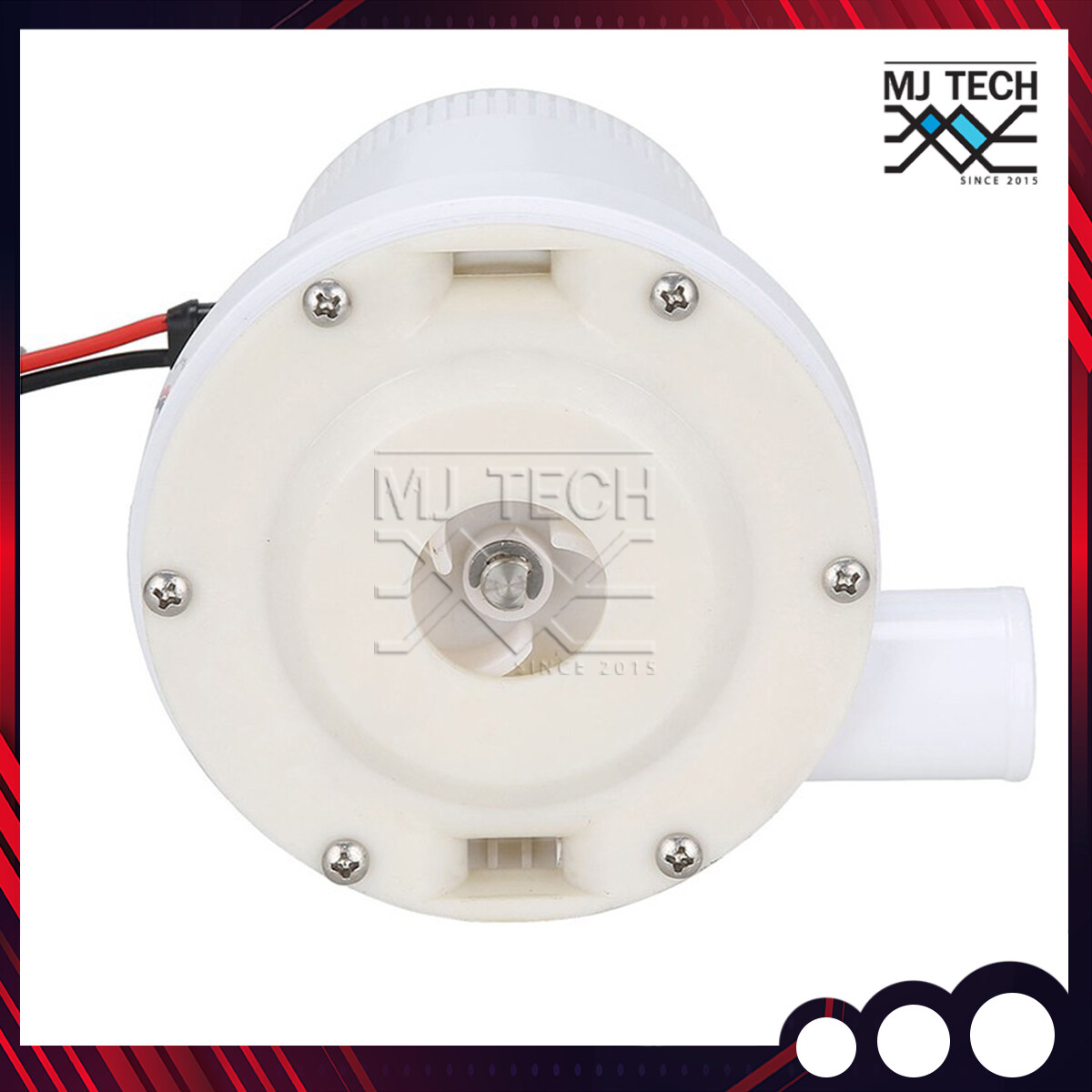 ฺBilge Pump ปั๊มน้ำ ปั๊มน้ำโซล่าเซลล์ แบบแช่ 12V ความเร็ว 2000-GPH ปั๊มน้ำแบบแช่ สีขาวแดง