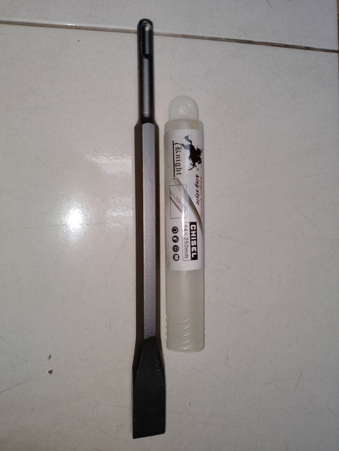 KNIGHT ดอกสกัดแซะปูน SDS ปลายแบน,แหลม 10 (ราคารวมแวท) ของแท้