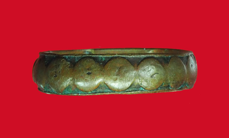 ขายแล้ว*31605 แหวนมงคลเก้า วัดแหลมฟ้าผ่า สมุทรปราการ ปี 2494 เนื้อทองแดง 77