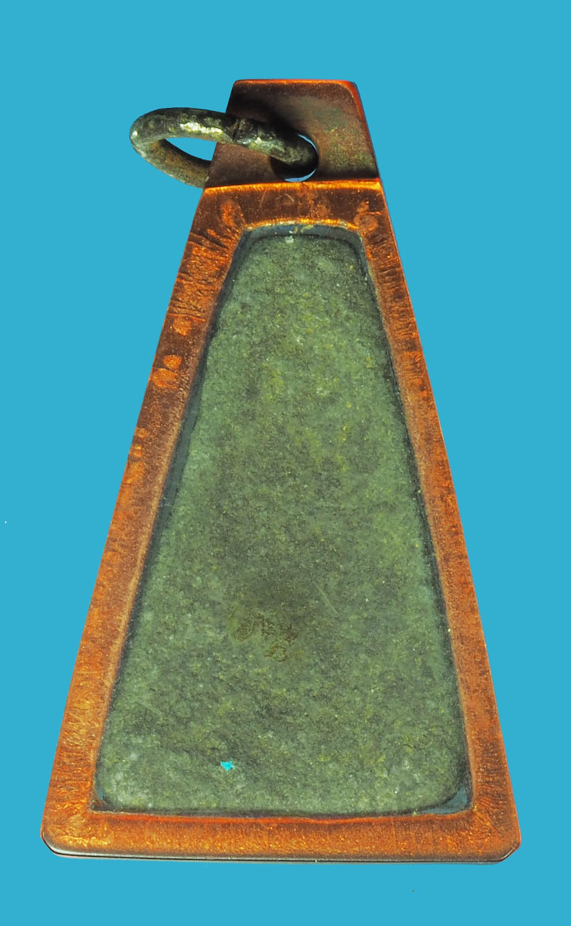 ขายแล้ว*38562 พระผงสุพรรณ เนื้อชินเขียว มีไขปานดำ เลี่ยมพลาสติกเก่าวินเทจ เป็นสิบปี 13