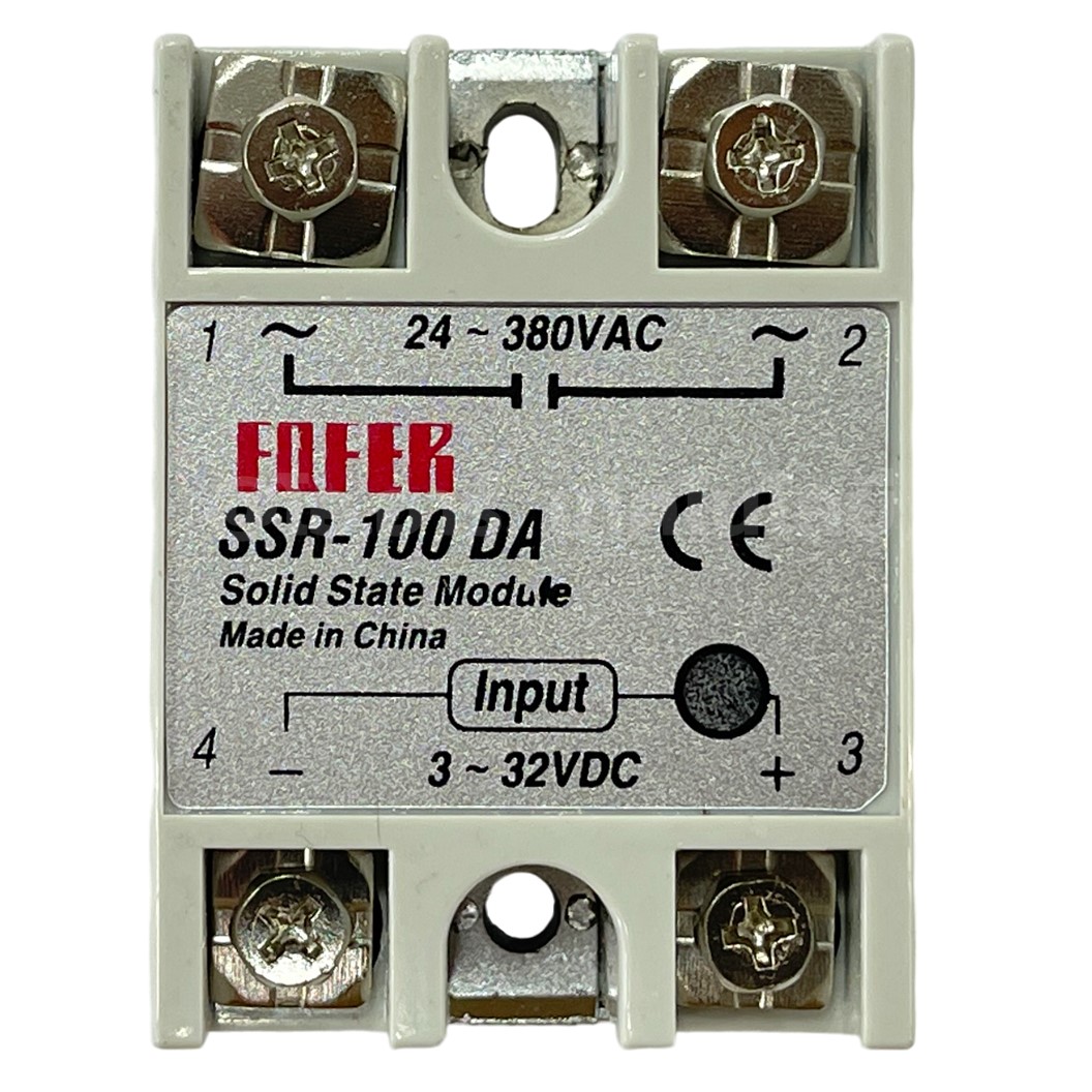 SSR-100DA 100A โซลิดสเตทรีเลย์ Solid State Relay SSR-100 DA (Input 3-32VDC, Output 24-380VAC 100A) รีเลย์แบบไร้หน้าสัมผัส