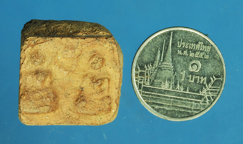 *28875 พระหัวใจกำแพง ตัดคู่ สุโขทัย เนื้อดิน เก่า 13