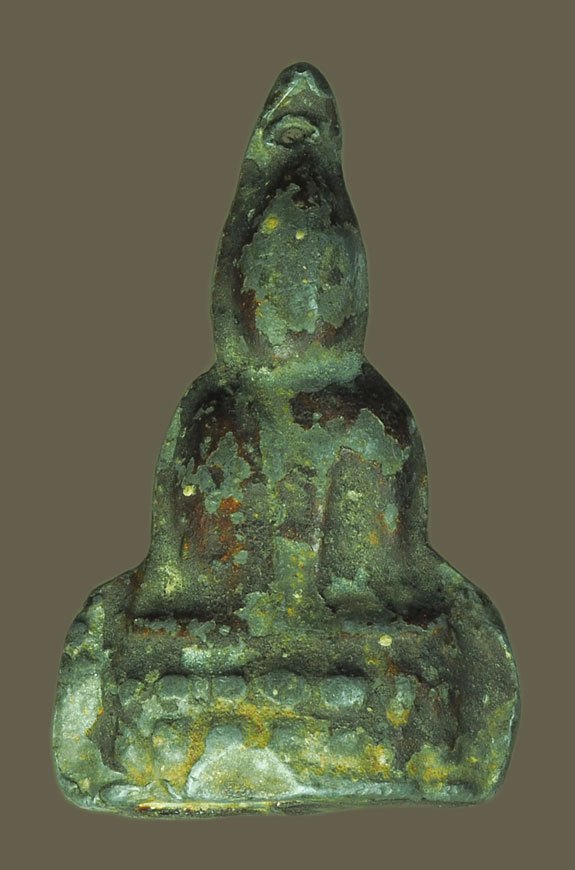 *38512 พระชัยวัฒน์ ญาท่านตู๋ วัดสุขาวาส" อ.ตระการพืชผล จ.อุบลราชธานี เนื้อชินตะกั่วลงบรอนซ์ 93