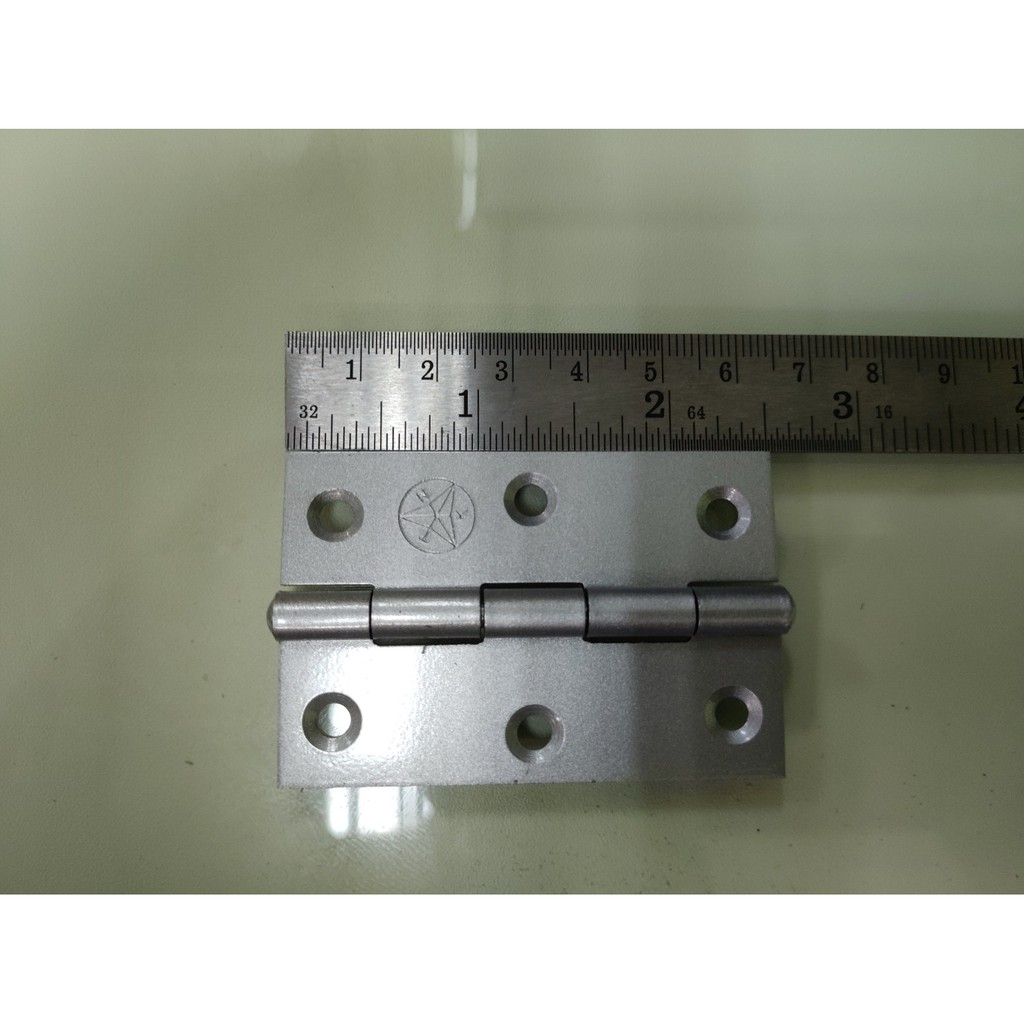 บานพับตู้(ราคารวมแวท) บานพับประตูหน้าต่าง ขนาด 2'' - 2.5'' (ขายยกกล่อง) สแตนเลส เหล็ก