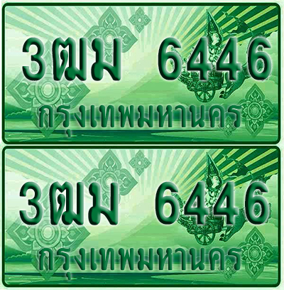 ป้ายประมูล 6446 เลขรถ 3ฒม 6446 กระบะแคป (1)