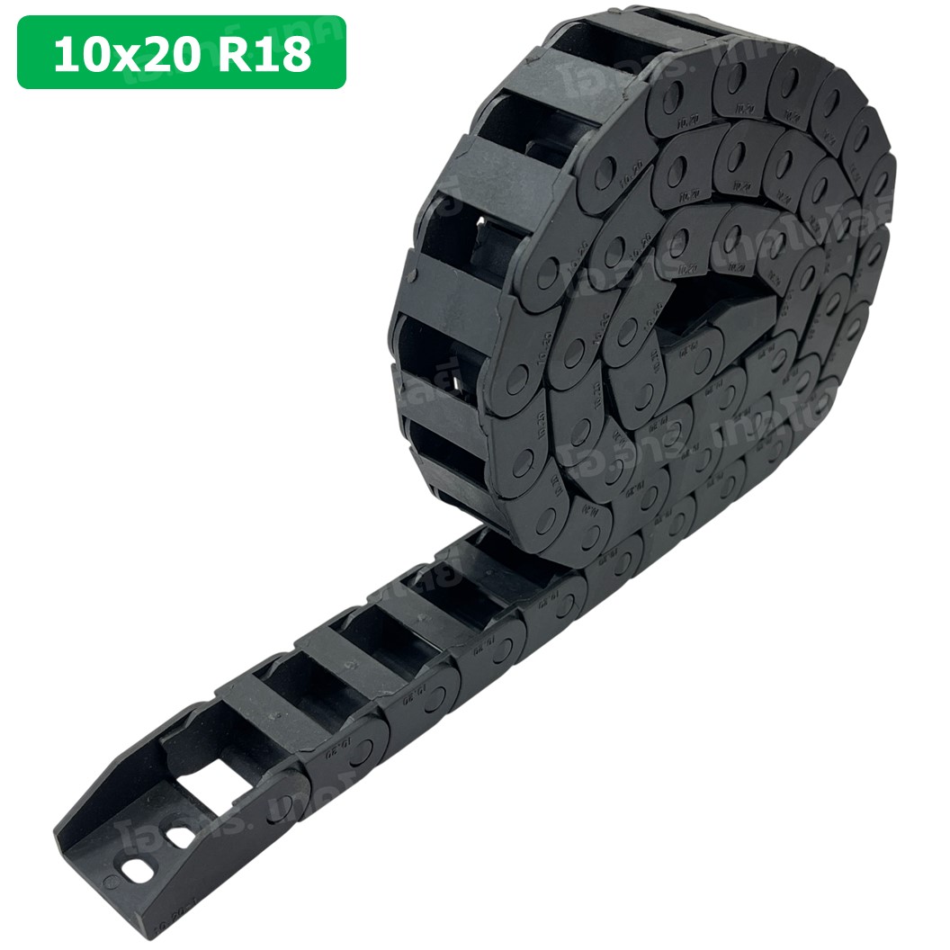 รางกระดูกงู รางสายไฟ H7-20 x W7-50 x 1000mm R15/R18/R28/R55 Drag chain engraving machine รางกระดูกงูร้อยสายไฟ Cable Dragchain รางร้อยสายไฟ