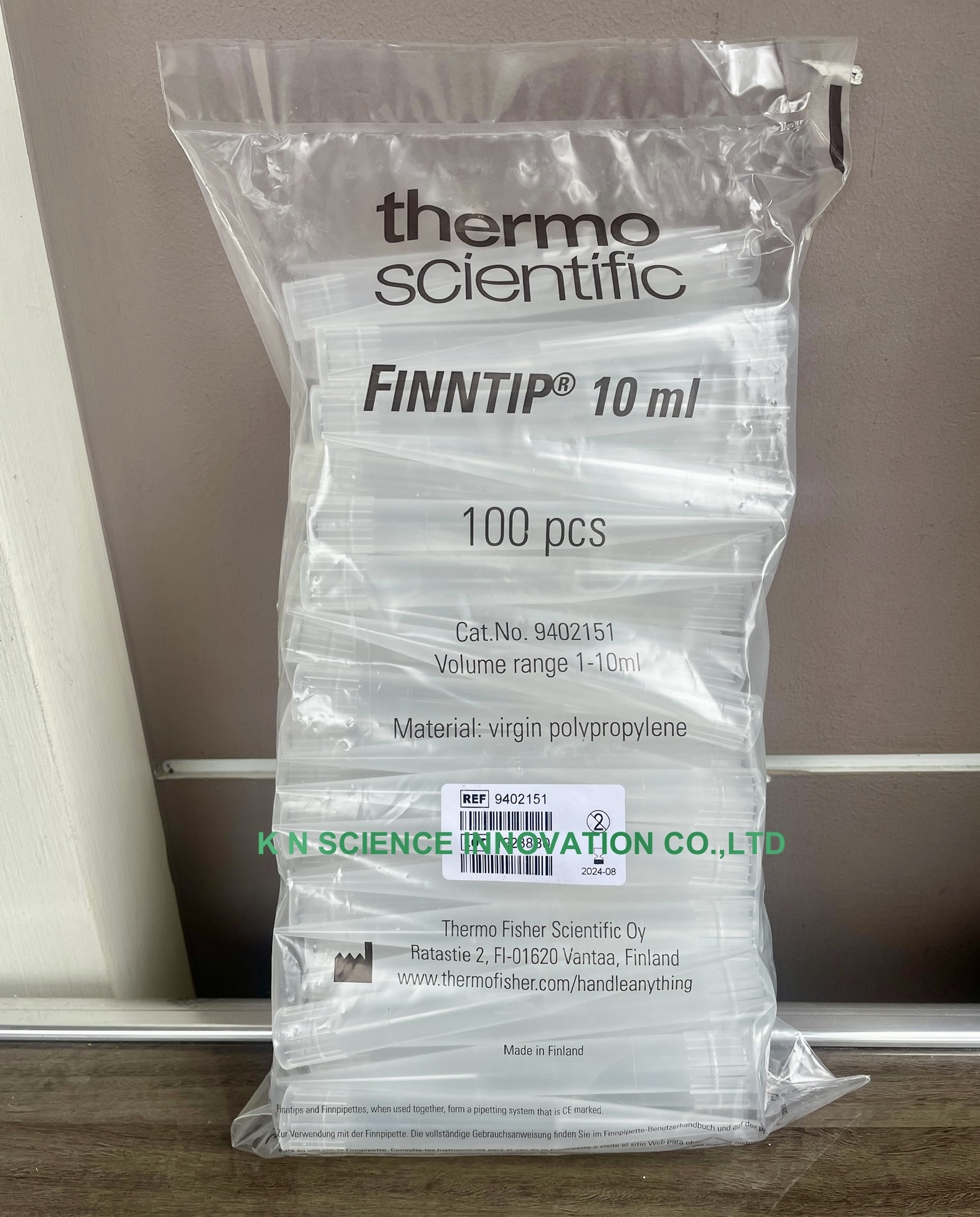 Pipette Tips, Finntip 10mL ,Non-sterile, Bulk, 100 Tips/Pack ยี่ห้อ Thermo Scientific™ 9402151